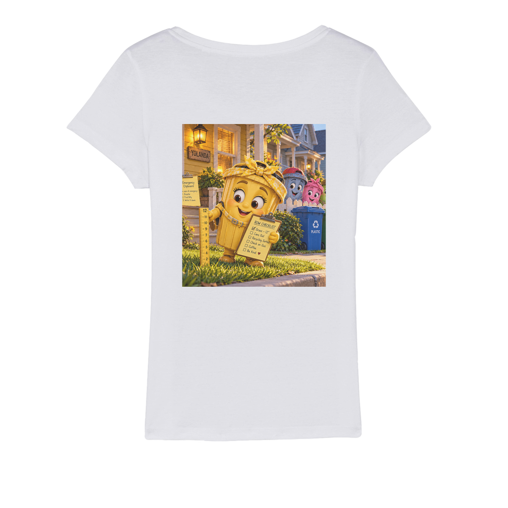 Trash Can Row Organic Jersey Women's T-Shirt