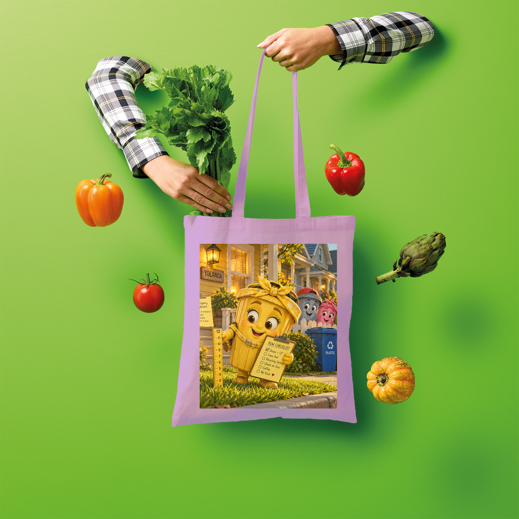 Trash Can Row Shopper Tote Bag