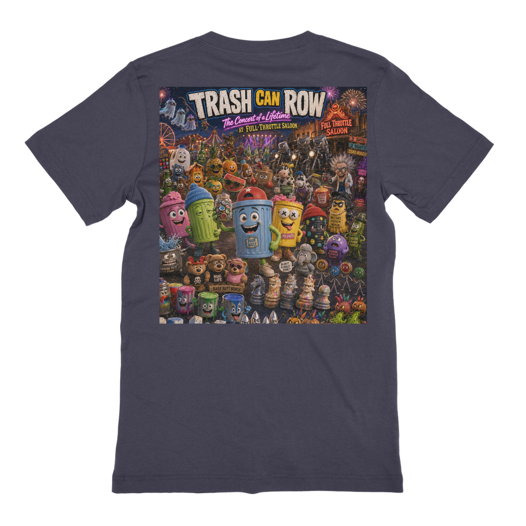 Trash Can Row: Concert for a Lifetime – Premium Jersey Adult T-Shirt