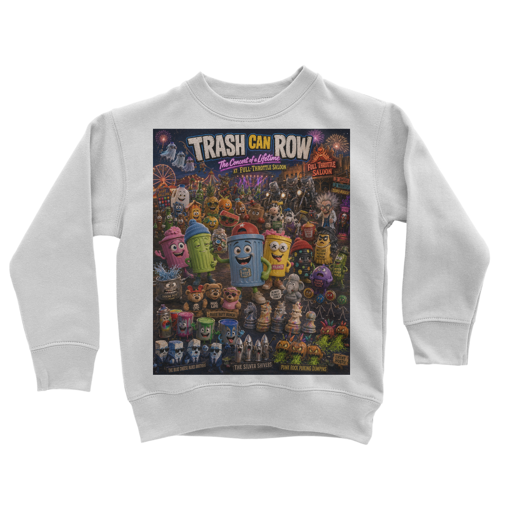 Trash Can Row: Concert for a Lifetime – Classic Kids Sweatshirt