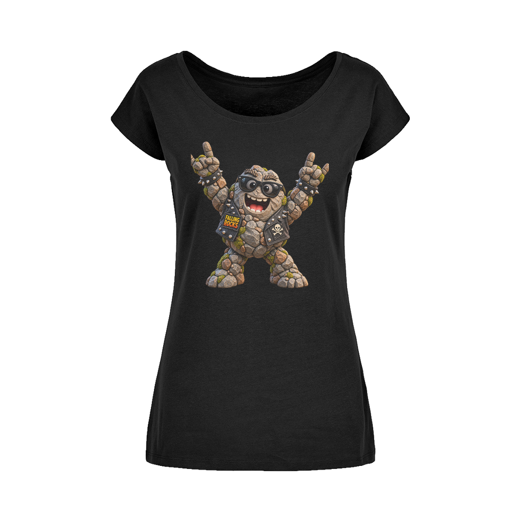 Falling Rocks COllection Wide Neck Womens T-Shirt XS-5XL