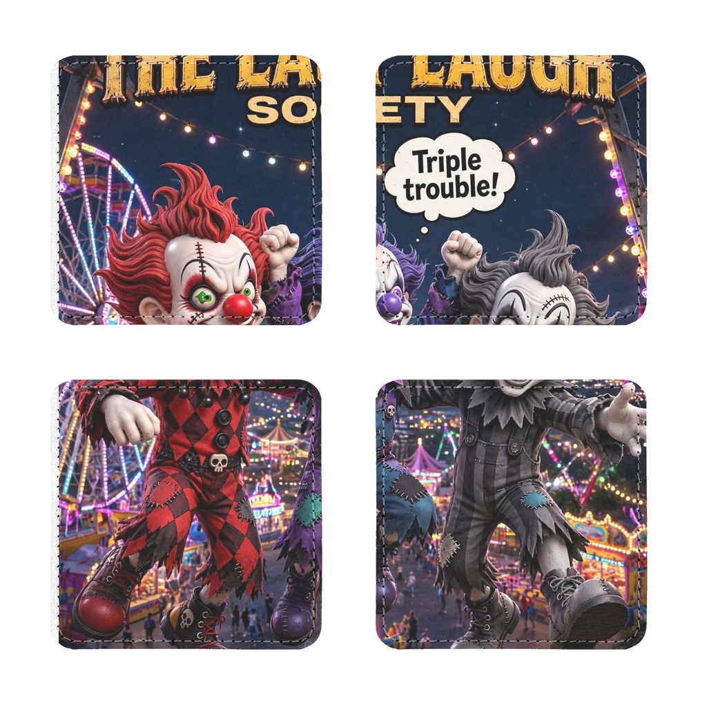The Last Laugh Society Sublimation Coasters Pack of Four