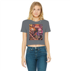 The Last Laugh Society Classic Women's Cropped Raw Edge T-Shirt