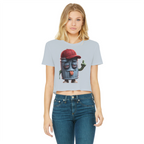 ANGRY CAN MAN 3.0 Classic Women's Cropped Raw Edge T-Shirt