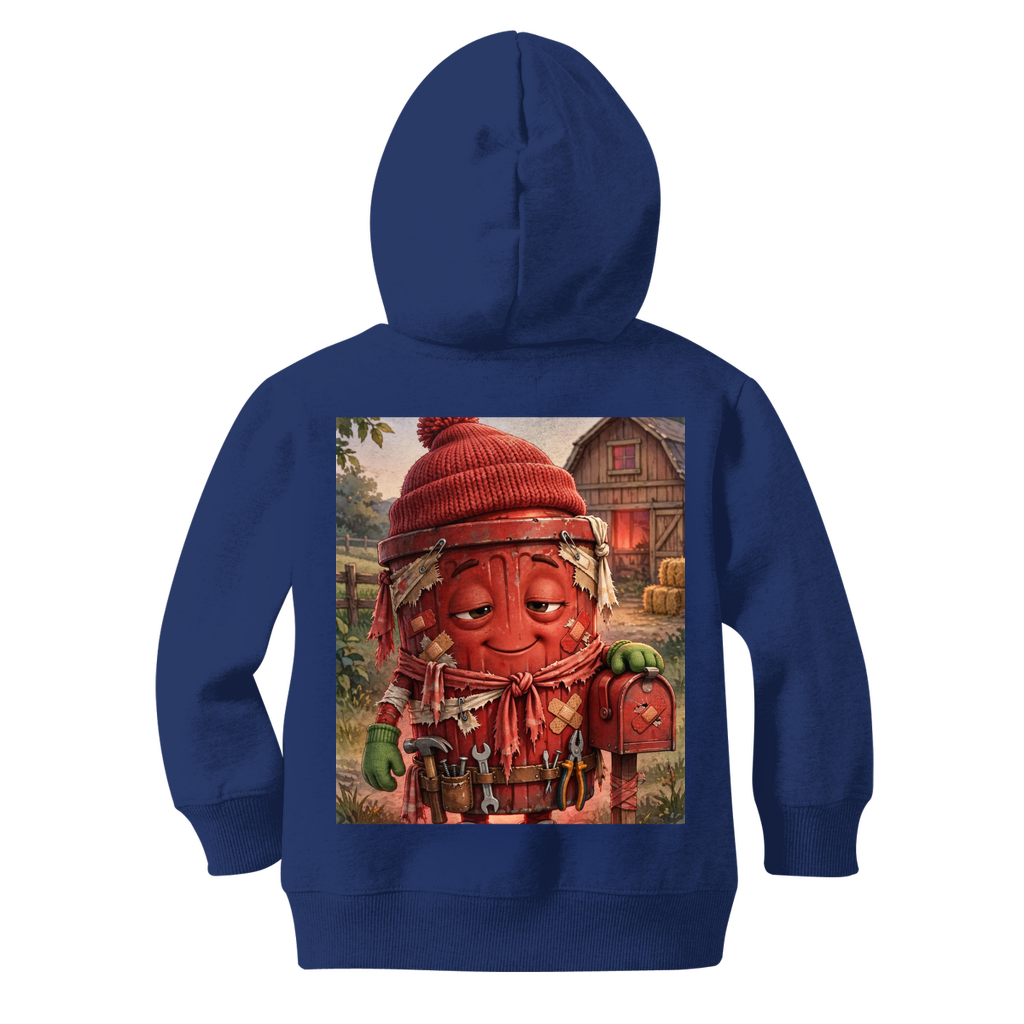 Trash Can Row Classic Kids Zip Hoodie