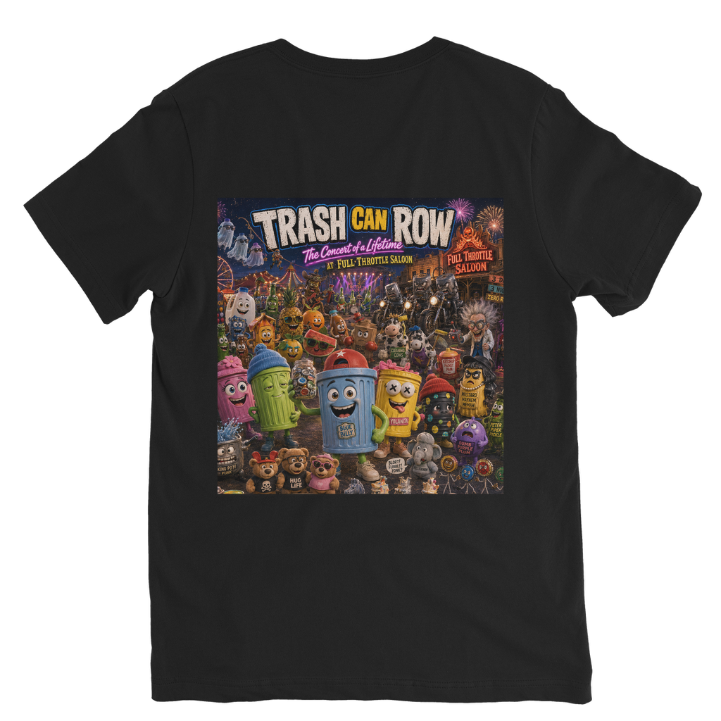 Trash Can Row: Concert for a Lifetime – Premium V-Neck T-Shirt