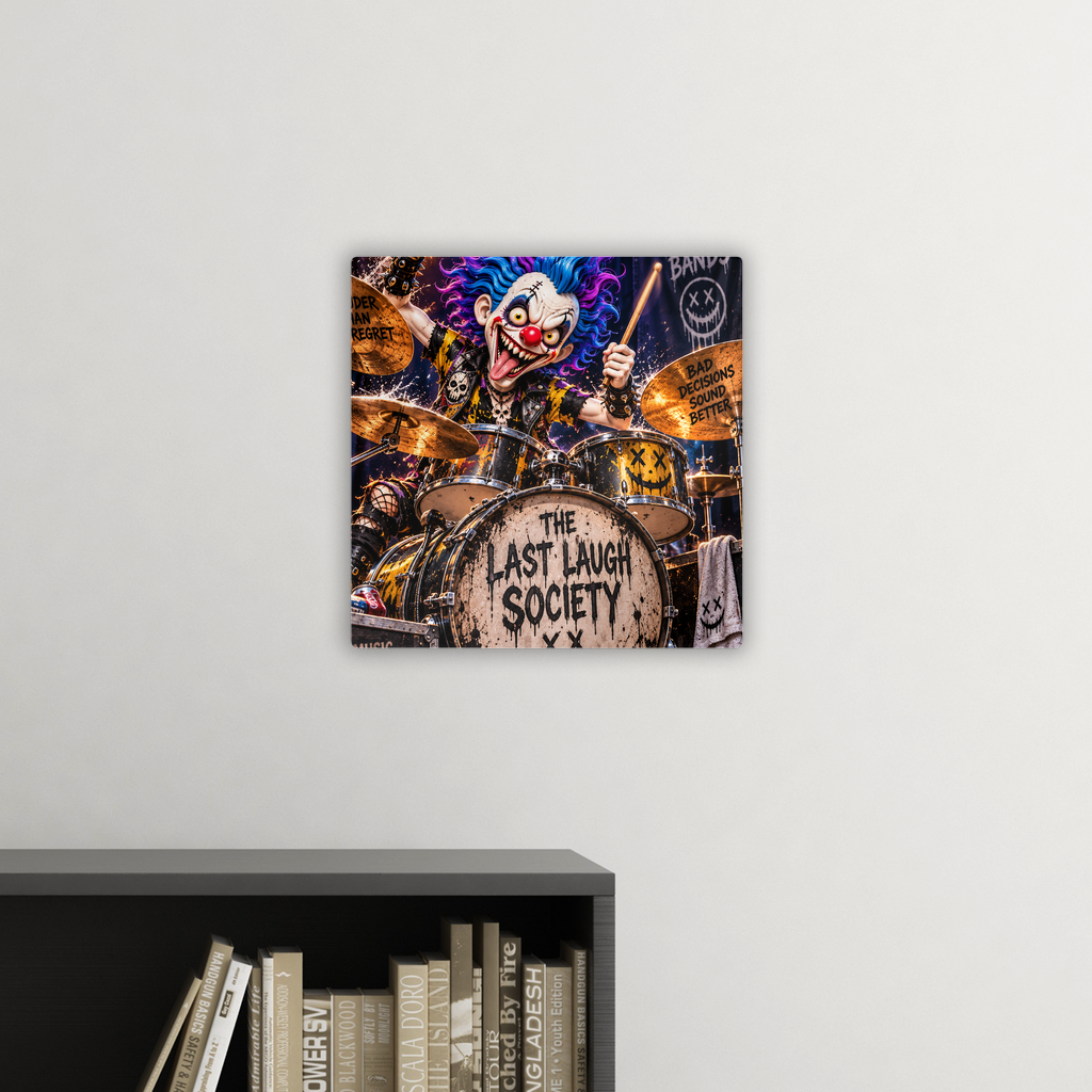 The Last Laugh Society Square Metal Panel