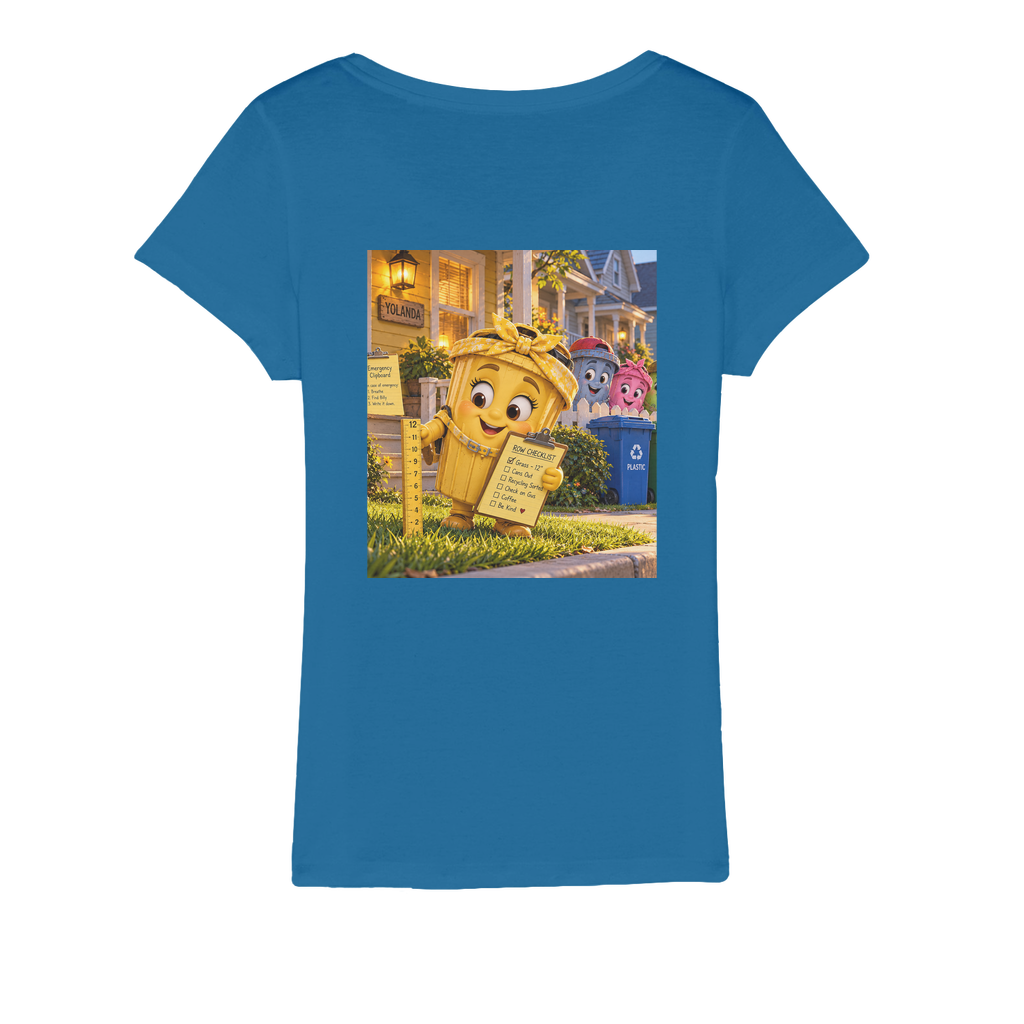 Trash Can Row Organic Jersey Women's T-Shirt
