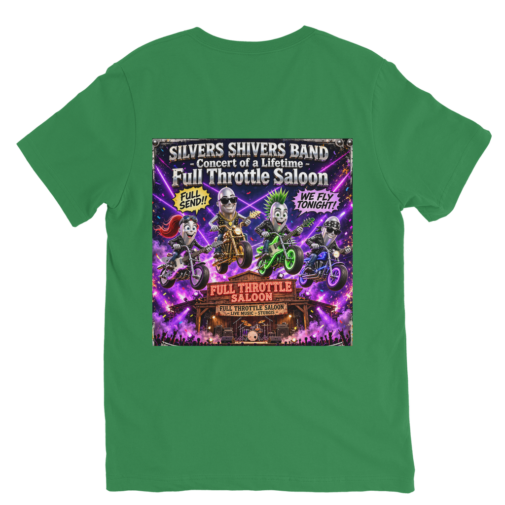 The Silver Shivers Band Classic V-Neck T-Shirt