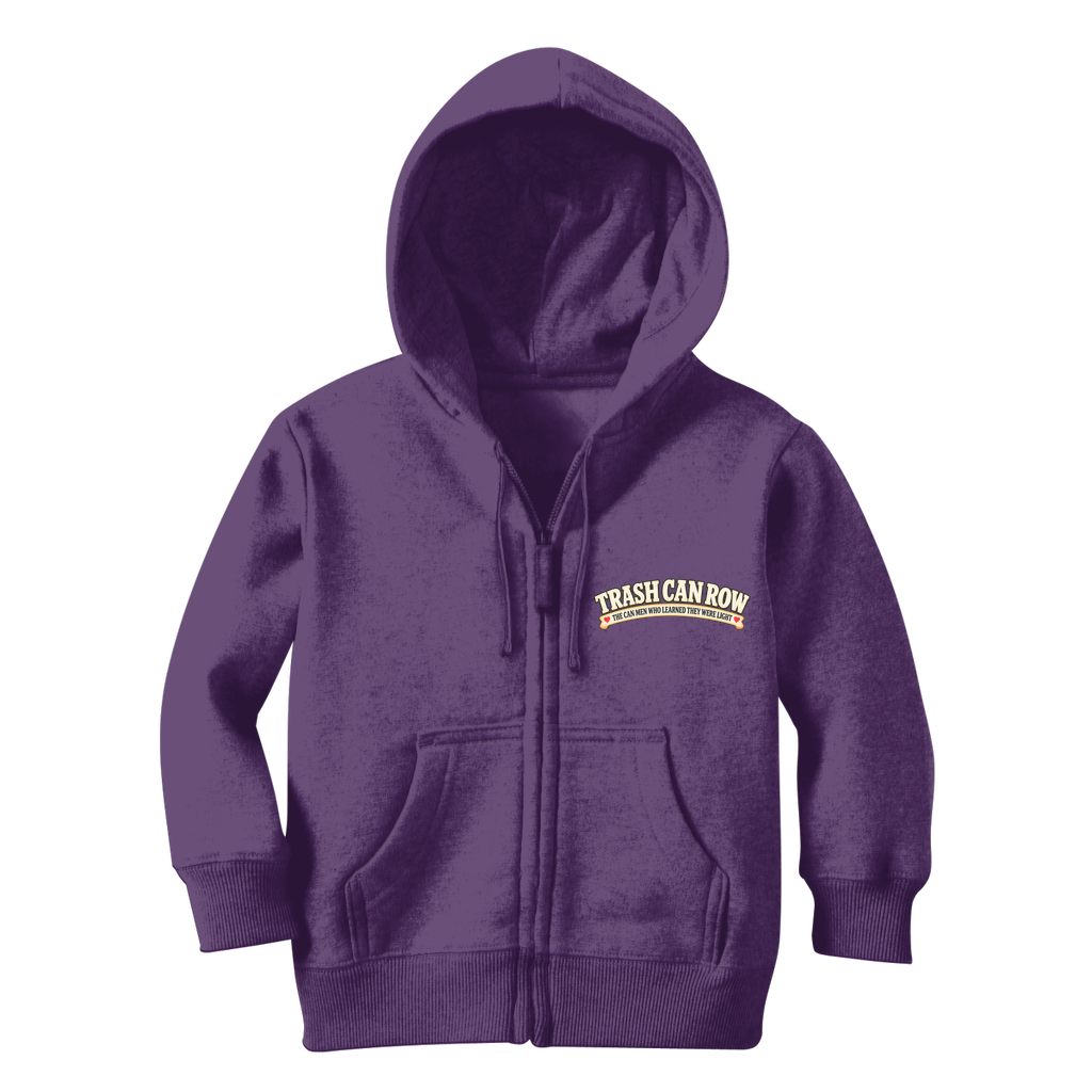 Trash Can Row Classic Kids Zip Hoodie