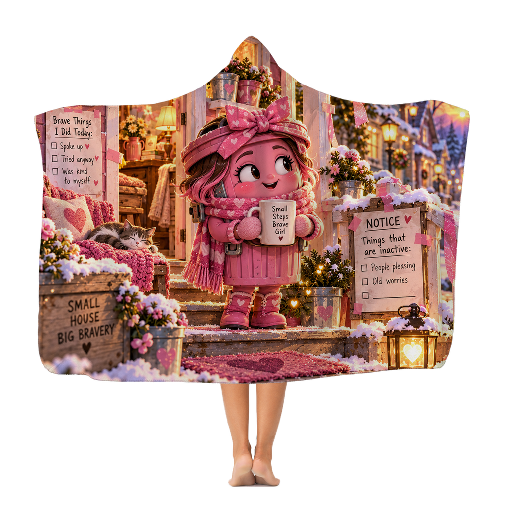 Trash Can Row Classic Adult Hooded Blanket
