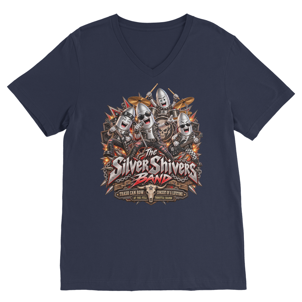 The Silver Shivers Band Premium V-Neck T-Shirt