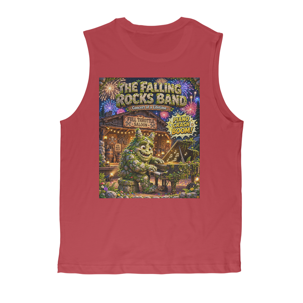 Falling Rocks COllection Classic Adult Muscle Top