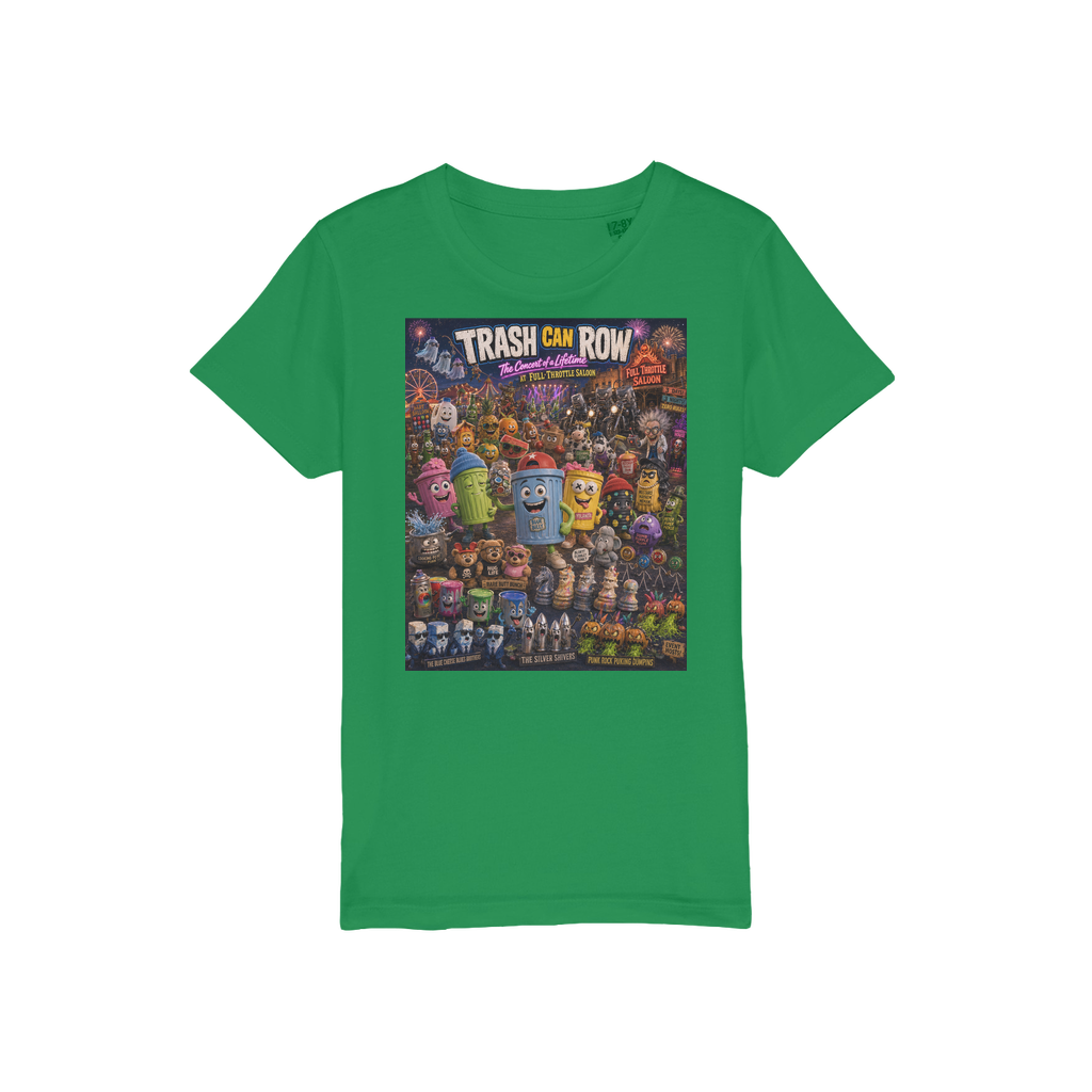 Trash Can Row CONCERT FOR A LIFETIME Organic Jersey Kids T-Shirt