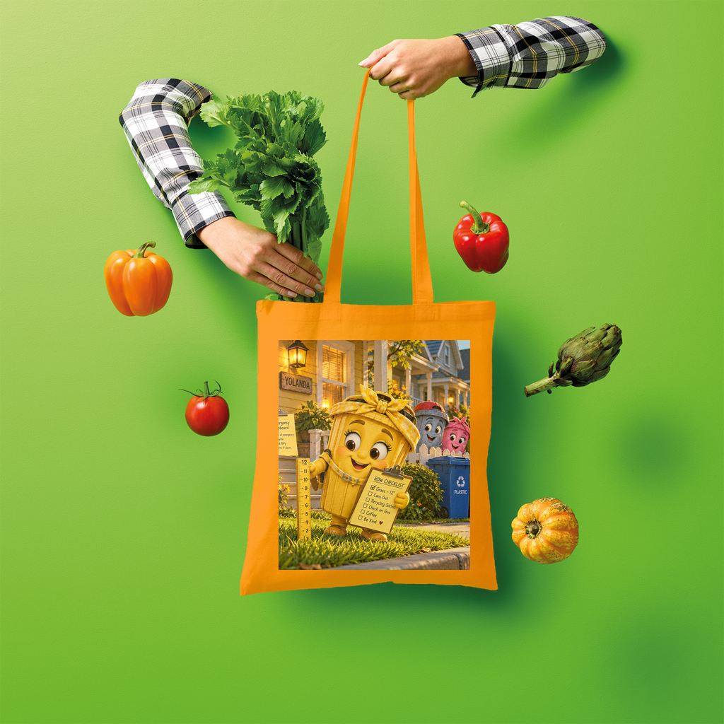 Trash Can Row Shopper Tote Bag