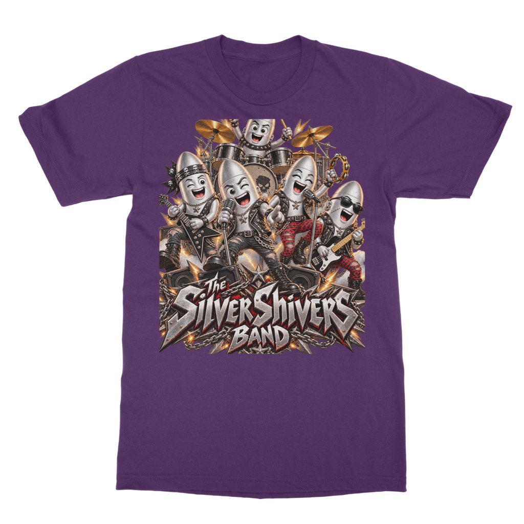 The Silver Shivers Band Classic Heavy Cotton Adult T-Shirt