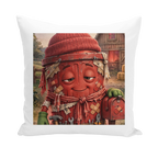 Trash Can Row Throw Pillows