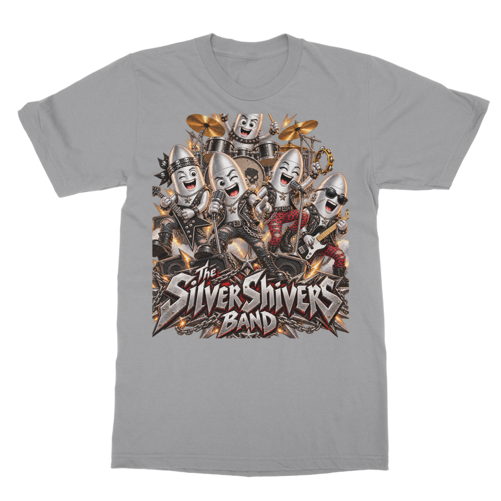 The Silver Shivers Band Classic Heavy Cotton Adult T-Shirt