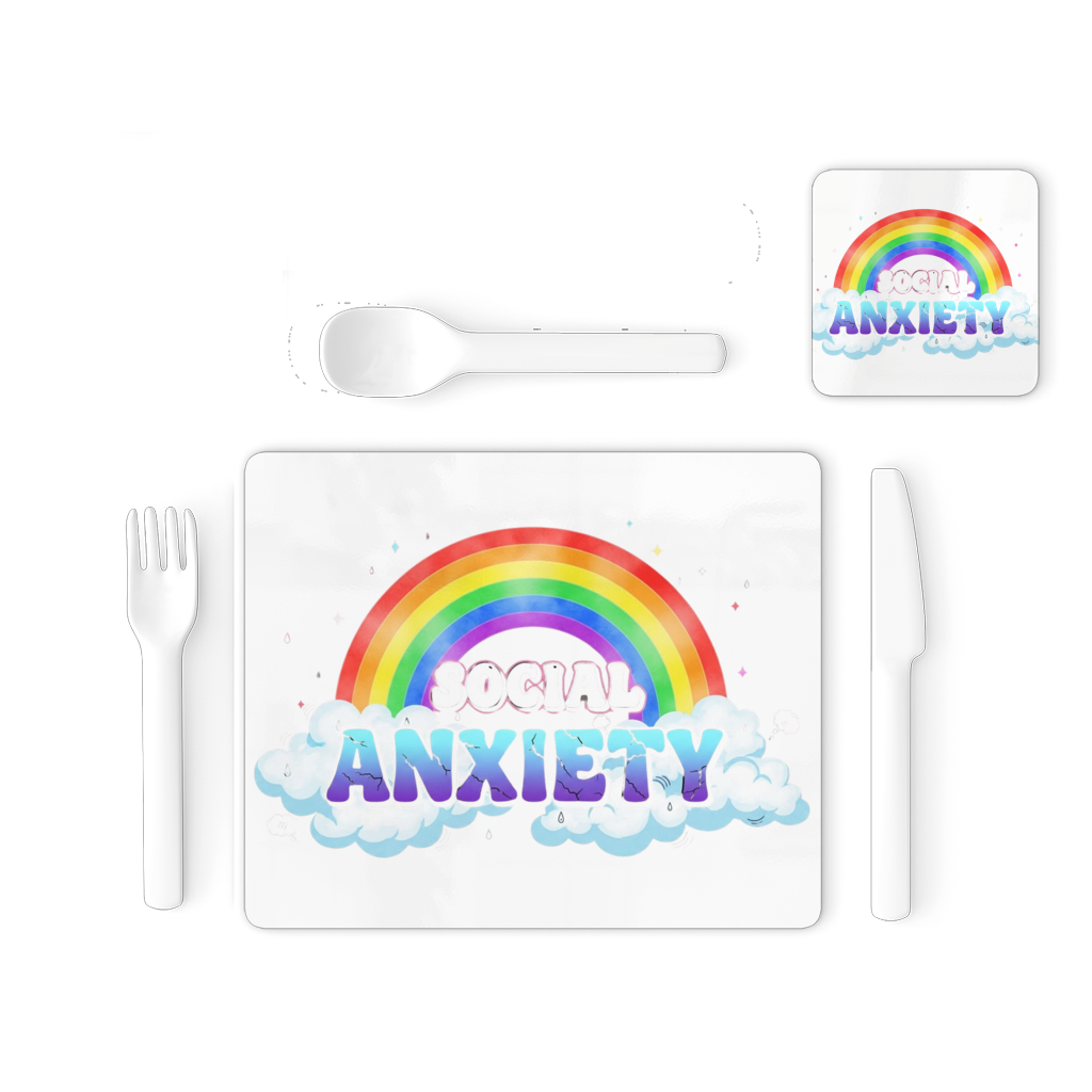 AOP Single Placemat and Coaster Set