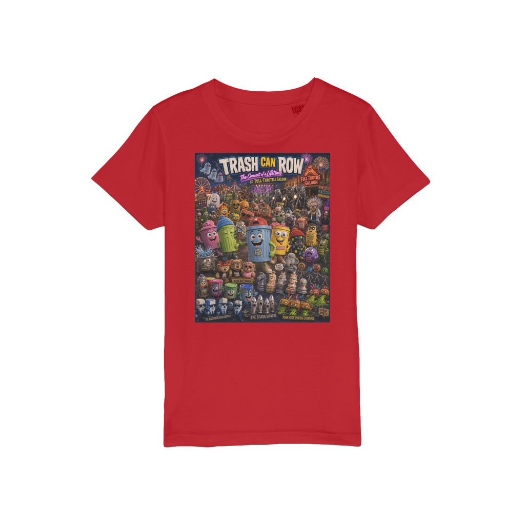 Trash Can Row CONCERT FOR A LIFETIME Organic Jersey Kids T-Shirt