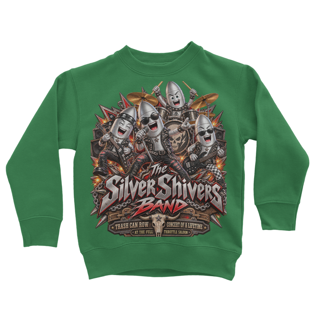 The Silver Shivers Band Classic Kids Sweatshirt