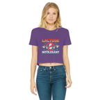 AOB Classic Women's Cropped Raw Edge T-Shirt