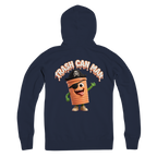 TRASH CAN MAN Premium Adult Zip Hoodie