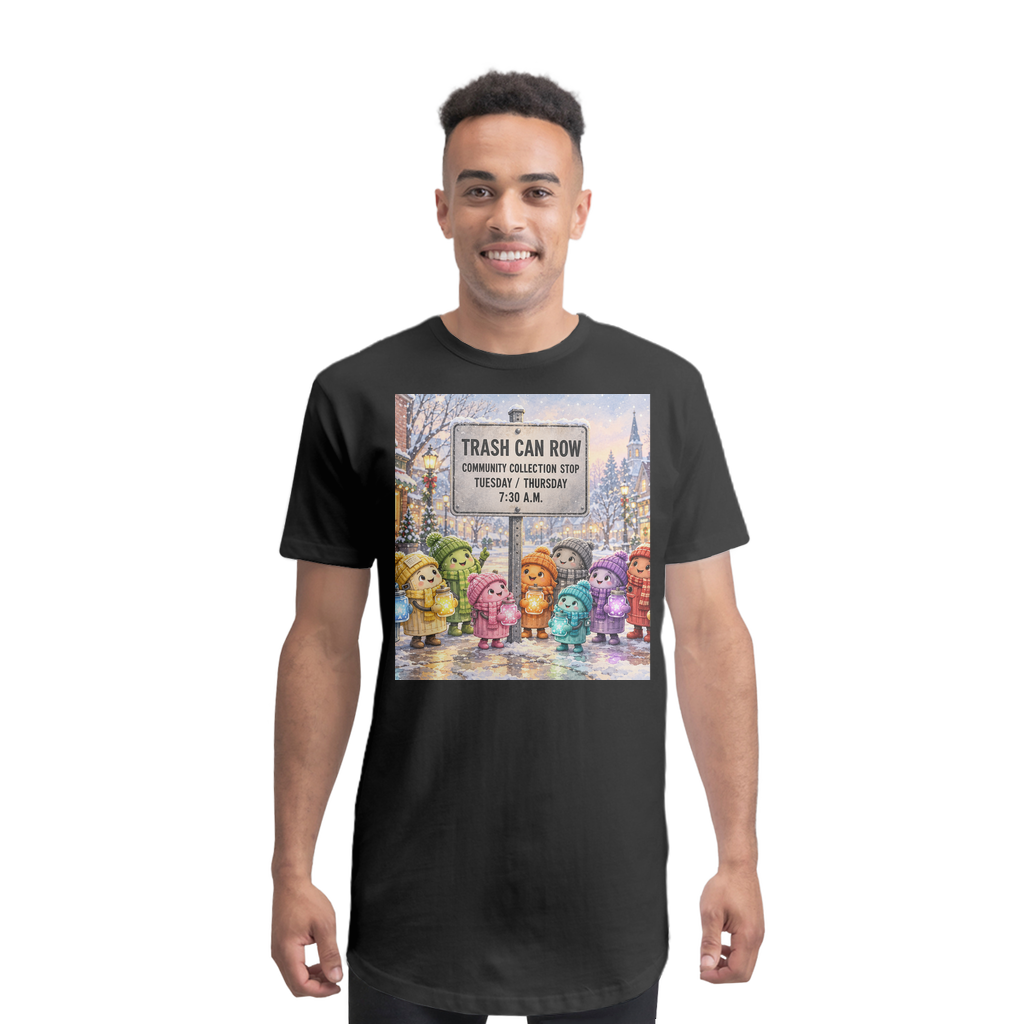 Trash Can Row Premium Long Body T-Shirt