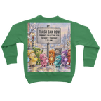 Trash Can Row Classic Kids Sweatshirt