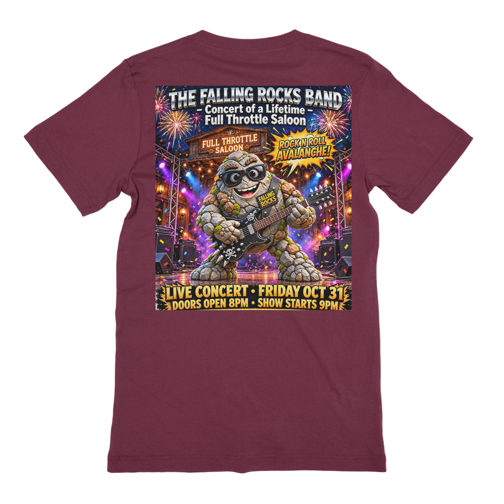 Falling Rocks COllection Unisex Cotton T-Shirt