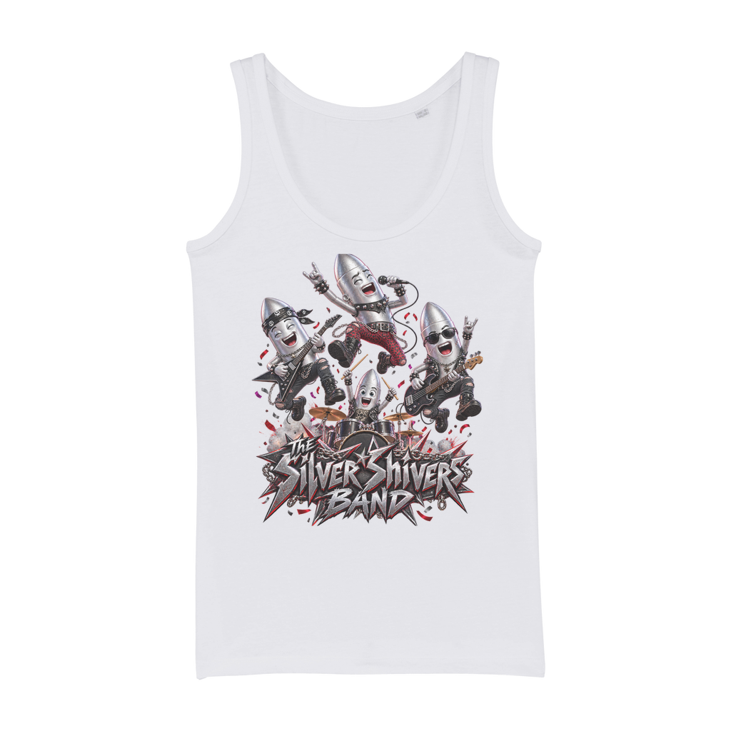 The Silver Shivers Band Organic Jersey Womens Tank Top
