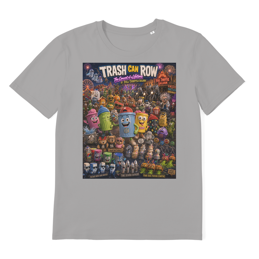 Trash Can Row CONCERT FOR A LIFETIME Premium Organic Adult T-Shirt