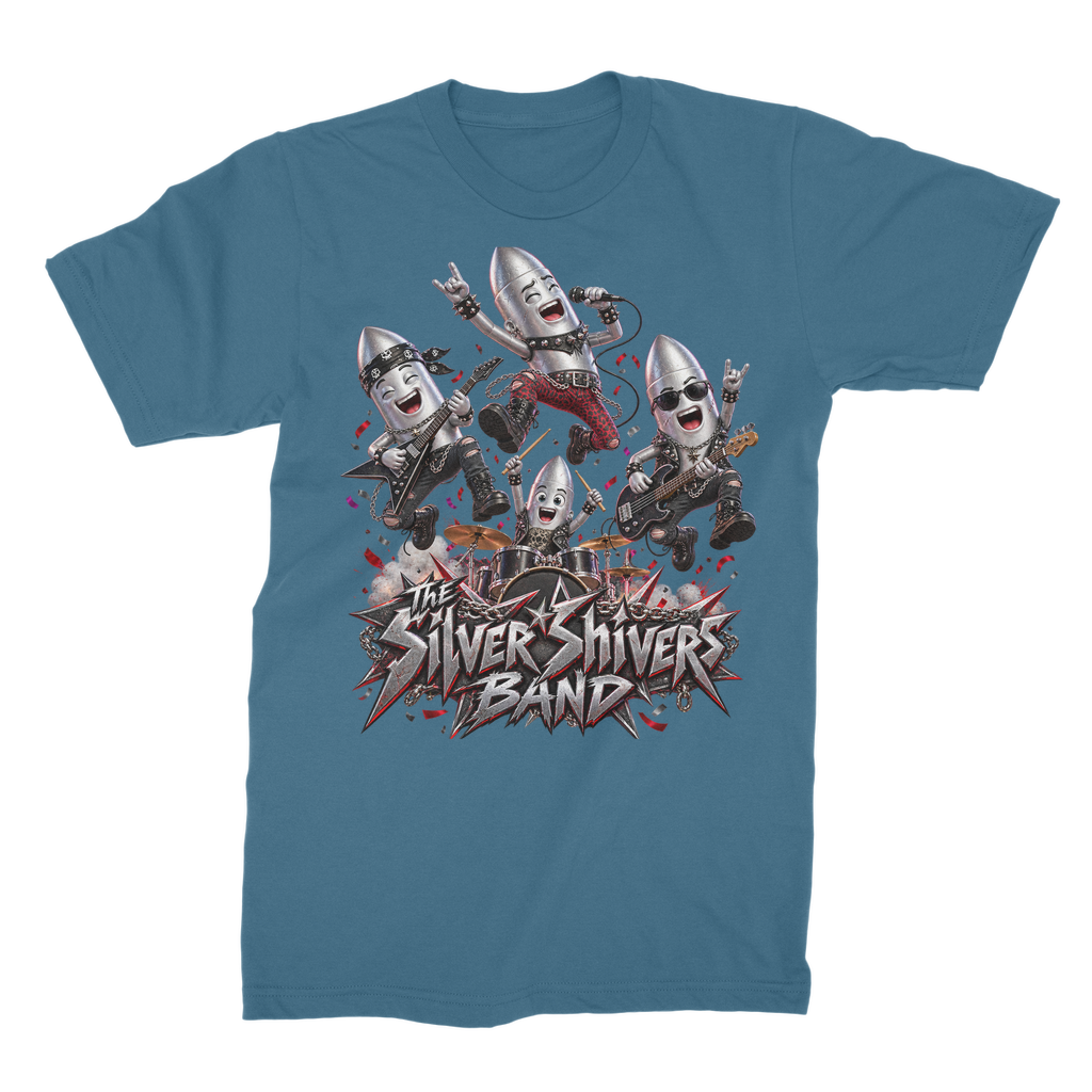 The Silver Shivers Band Unisex Heavy Cotton T-Shirt