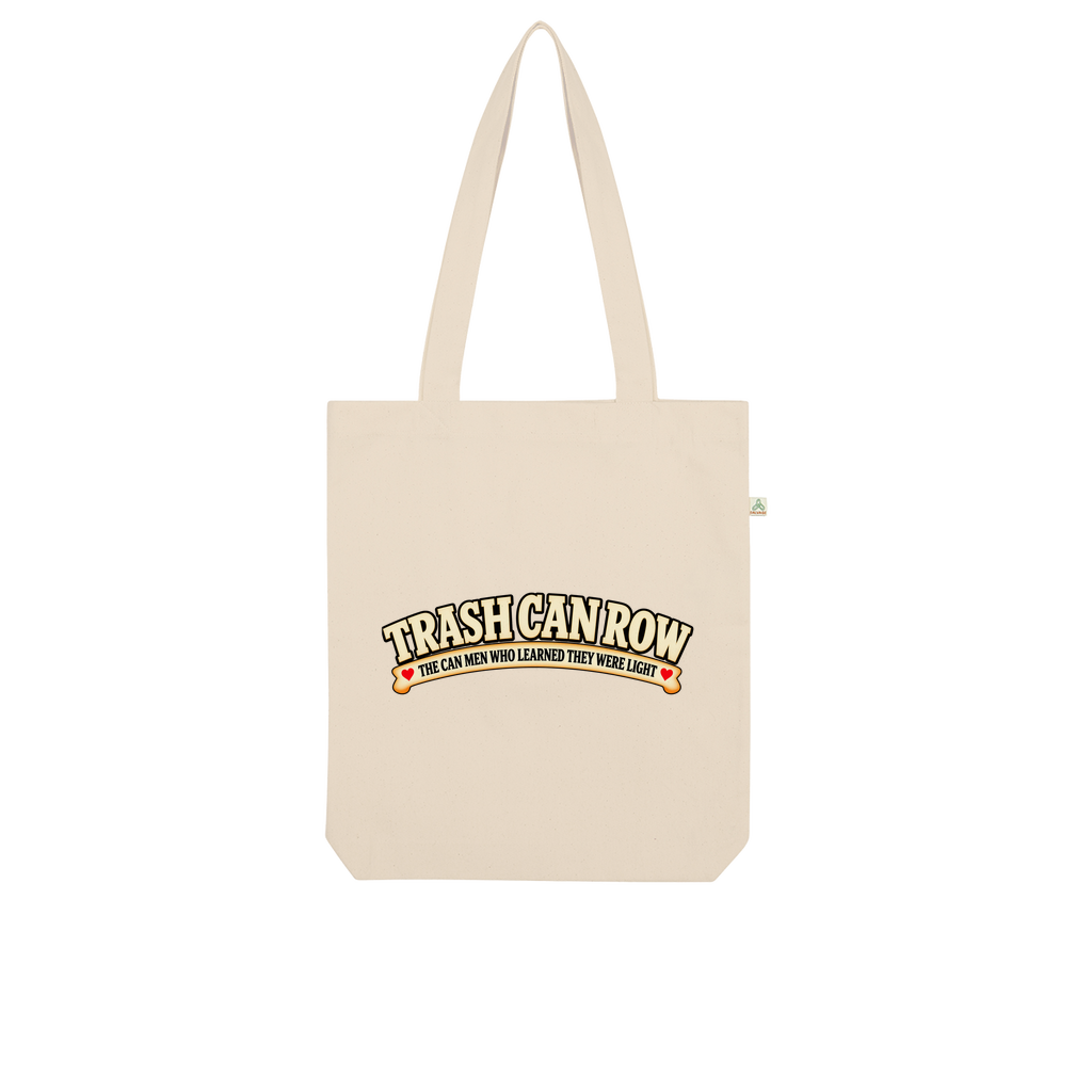 Trash Can Row Organic Tote Bag