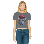 ANGRY CAN MAN 3.0 Classic Women's Cropped Raw Edge T-Shirt