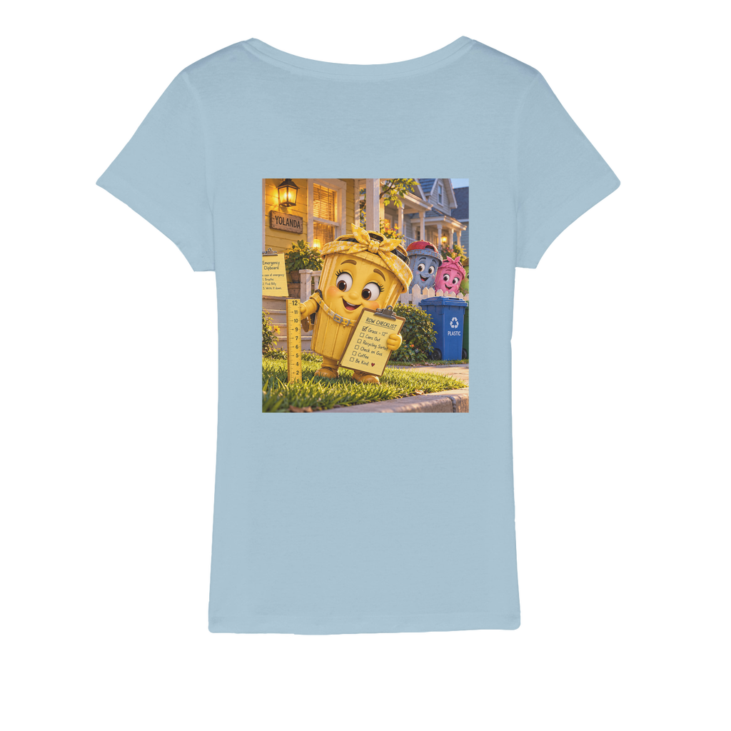 Trash Can Row Organic Jersey Women's T-Shirt