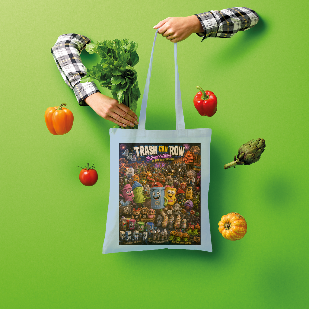 Trash Can Row CONCERT FOR A LIFETIME Shopper Tote Bag