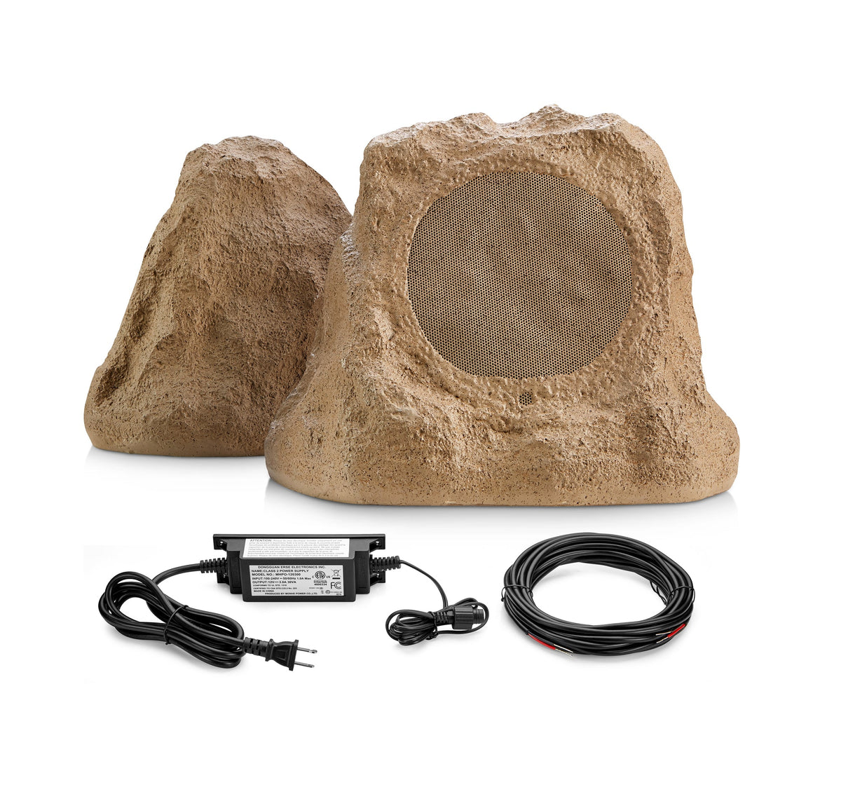 SoundPro Dual Bluetooth Outdoor Weatherproof Rock Landscape Speakers
