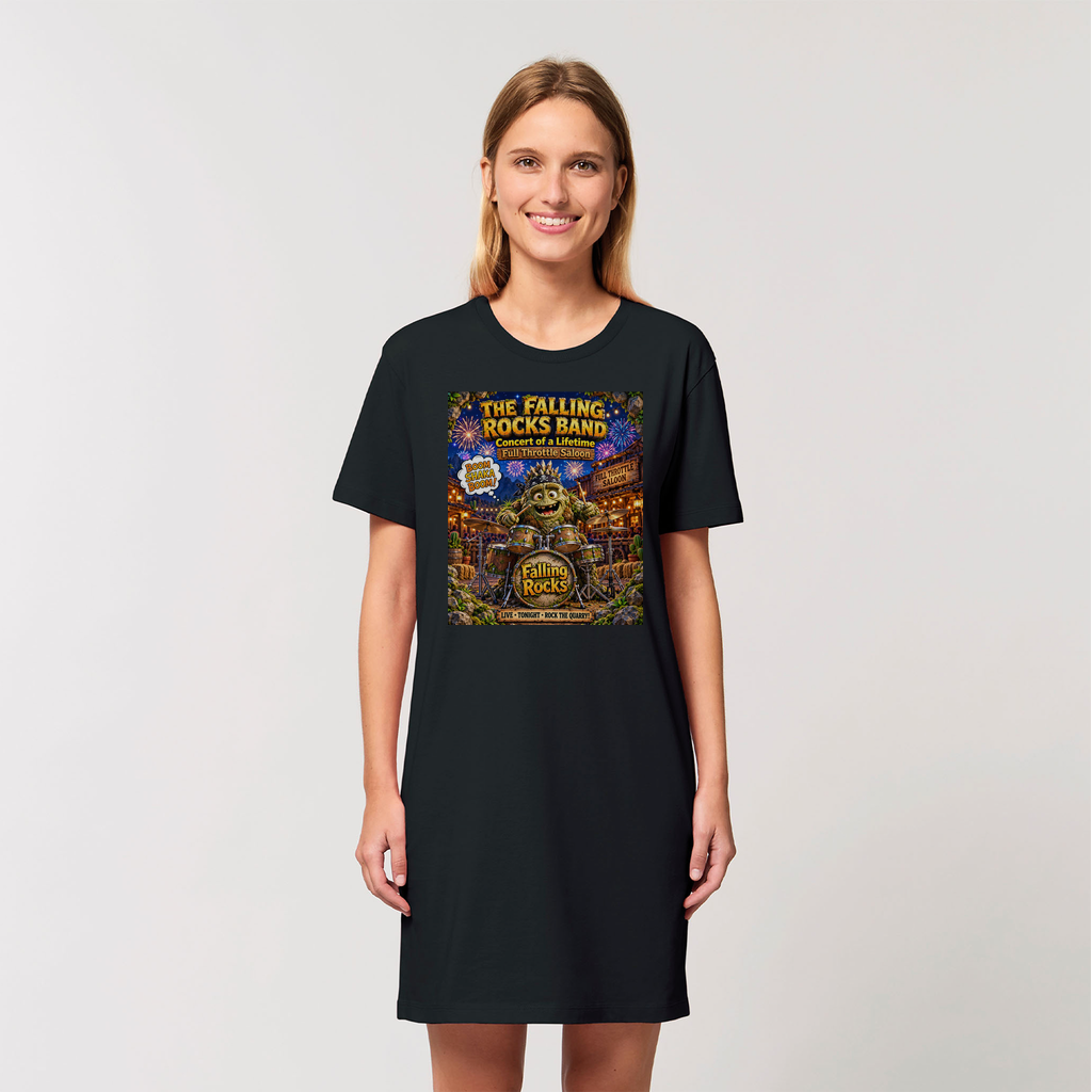 Falling Rocks COllection Organic T-Shirt Dress
