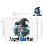 ANGRY CAN MAN 2.0 Single Placemat and Coaster Set