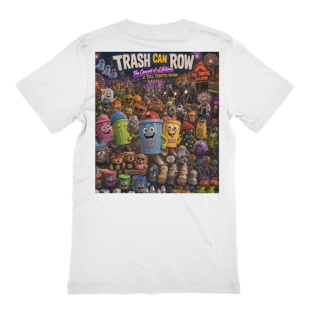 Trash Can Row: Concert for a Lifetime – Premium Jersey Adult T-Shirt