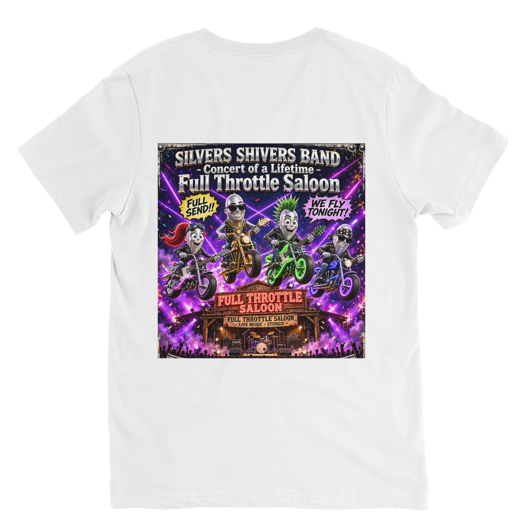 The Silver Shivers Band Classic V-Neck T-Shirt