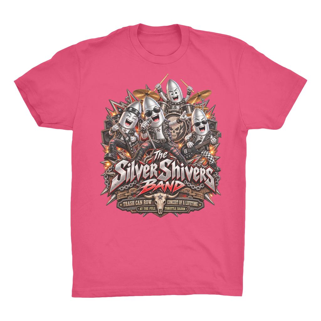 The Silver Shivers Band Organic Adult T-Shirt