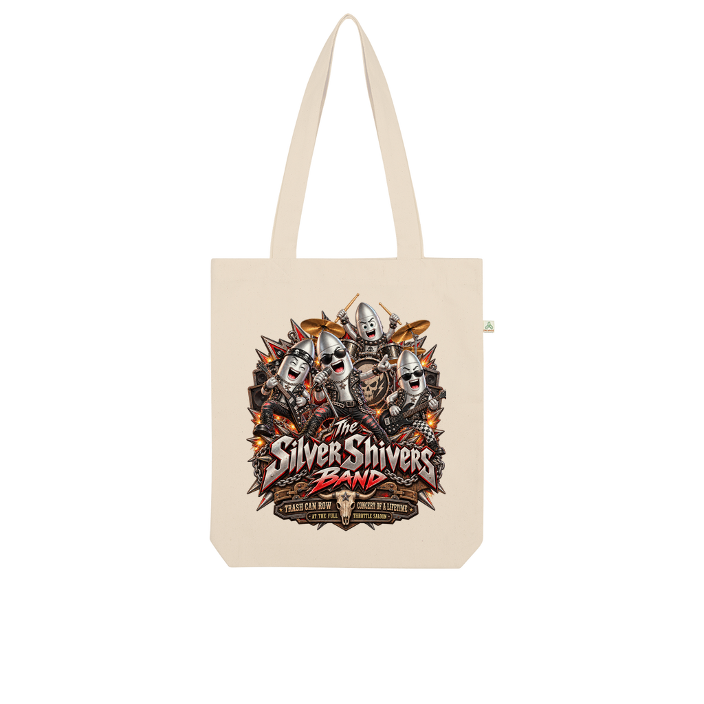 The Silver Shivers Band Organic Tote Bag