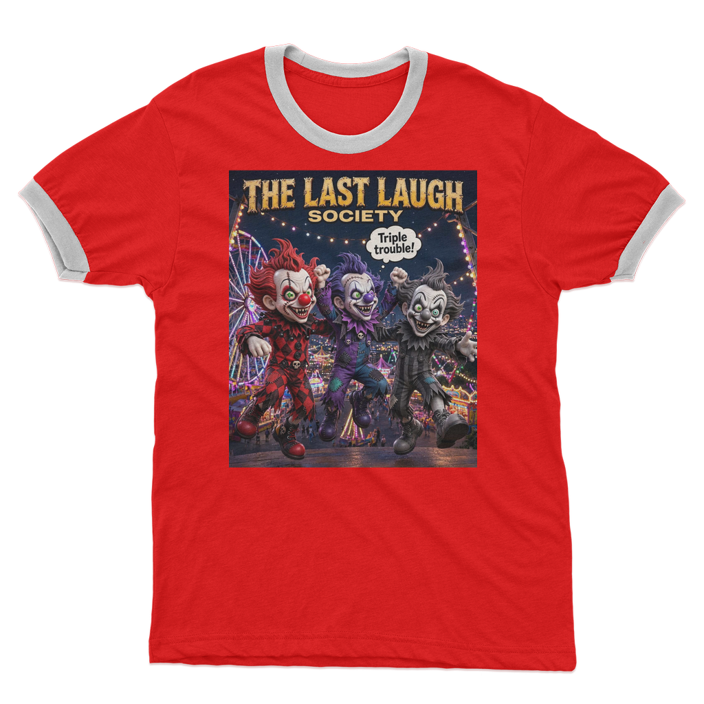 The Last Laugh Society Adult Ringer T-Shirt