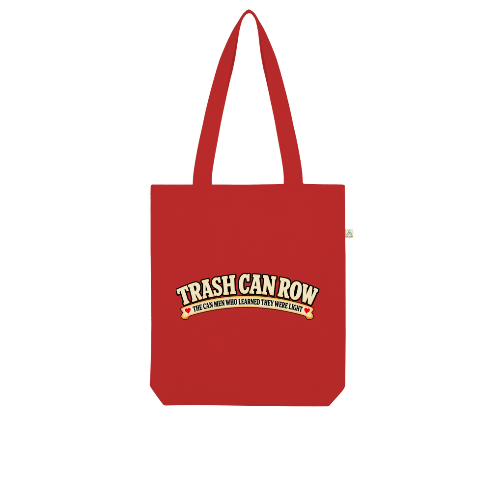 Trash Can Row Organic Tote Bag