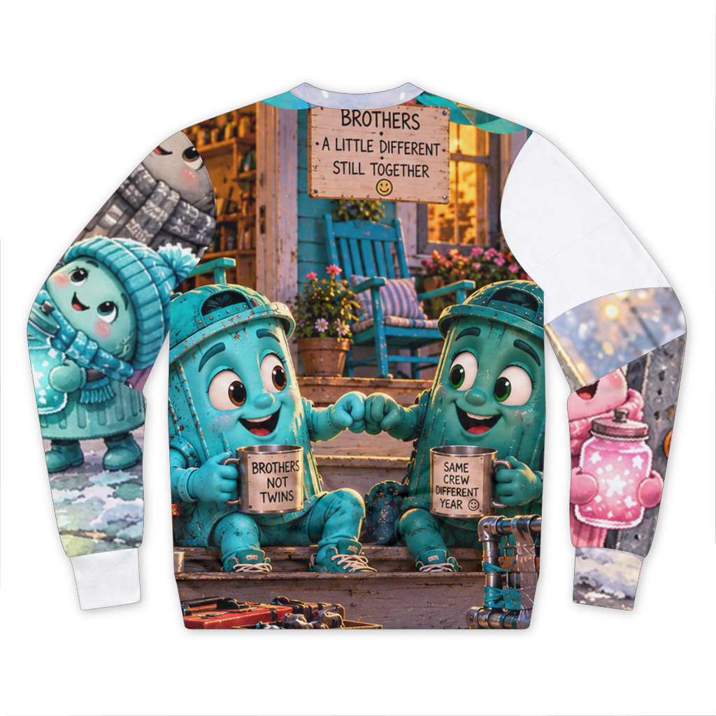 Trash Can Row – Premium Cut and Sew Sublimation Unisex Sweatshirt