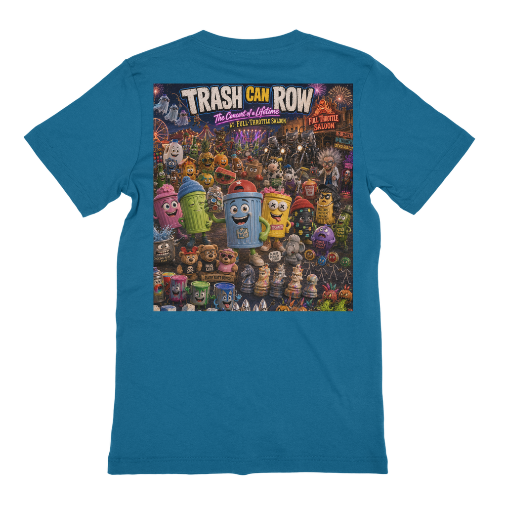 Trash Can Row: Concert for a Lifetime – Premium Jersey Adult T-Shirt