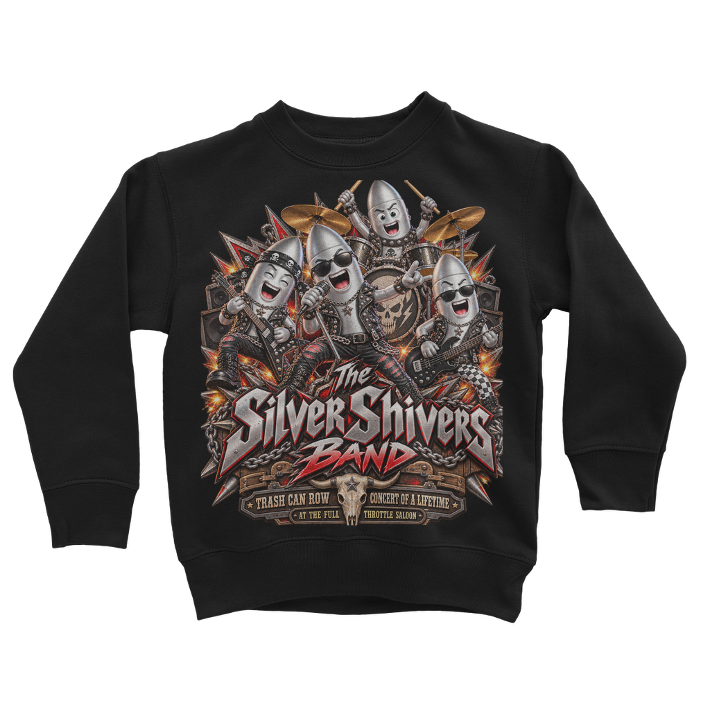 The Silver Shivers Band Classic Kids Sweatshirt