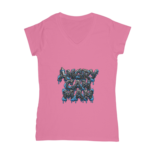 ANGRY CAN MAN 2.0 Classic Women's V-Neck T-Shirt